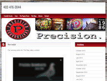 Tablet Screenshot of precisionskateboard.com